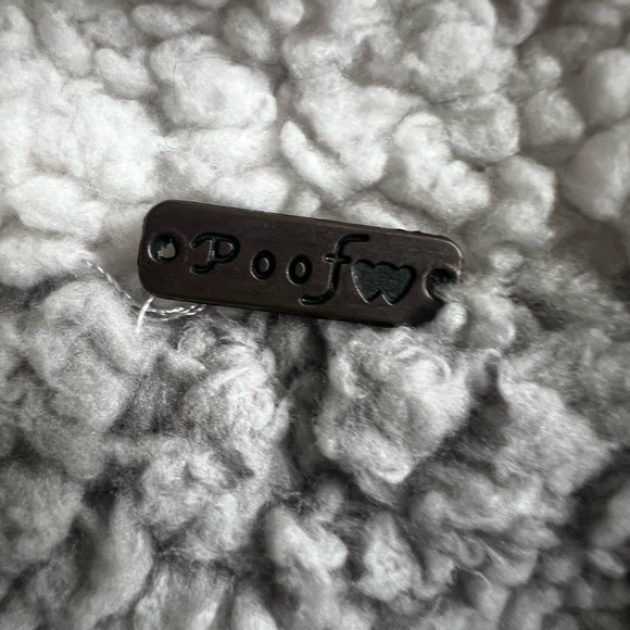 Poof! Charcoal and Light Gray Sherpa Pullover - Picture 6 of 6